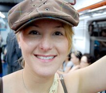 Amy on the subway