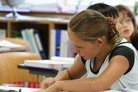 Elementary Student Reading and Writing